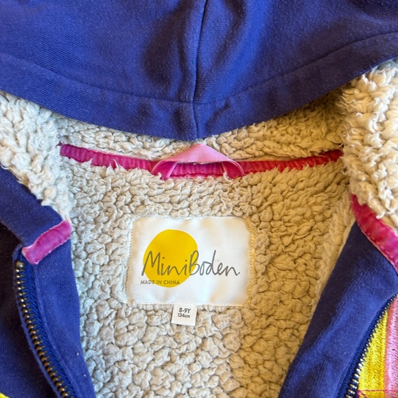 Mini Boden Sherpa Hoodie 8-9 - Picture 5 of 5